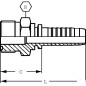"Końcówka DN25-1""3/16 ORFS"