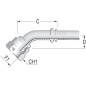 Końcówka DN10-3/8 BSP-45°