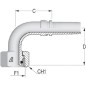 Końcówka DN13-M22x1,5-15L-90°
