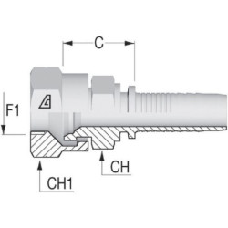 "Końcówka DN25-1"" BSP"