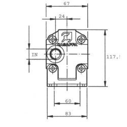 Dzielnik strumienia PLD20.14x2