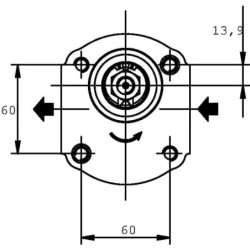 Pompa zębata PLP20.4S0-54B4-LBE/BC-N EL