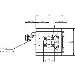 Pompa zębata PLP20.4S0-54B4-LBE/BC-N EL