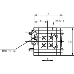 Pompa zębata PLP20.11,2D0-95B6-LBE/BC-N-EL