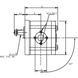 Pompa zębata PLP30.34D0-83E3-LED/EB-N-FS