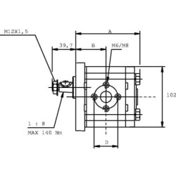 Silnik zębaty PLM20.8R0-82E2-LEA/EA-N