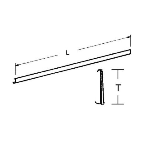 Listwa cenowa, pomarańczowa 985x38 mm