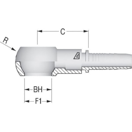 Końcówka DN13-Ø1/2 BSP