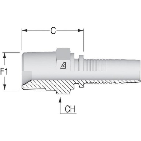 Końcówka DN10-3/8 BSPT