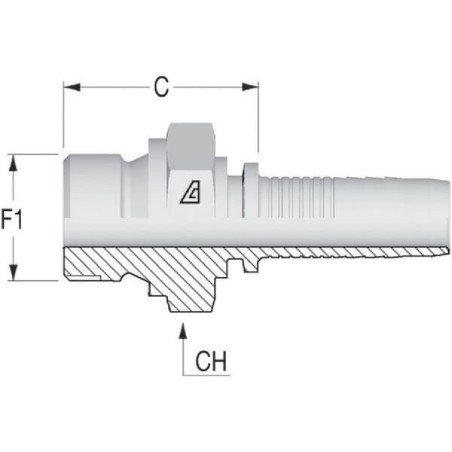 "Końcówka DN10 M 3/8"" BSP"