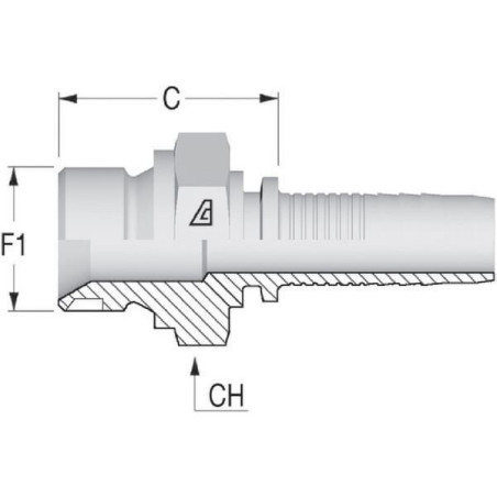 Końcówka DN13-3/8 BSP