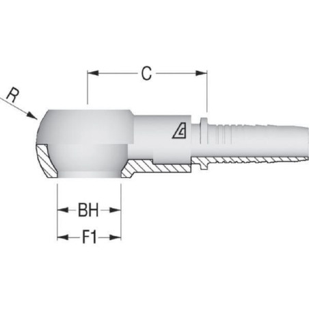 Końcówka Banjo DN13-Ø18