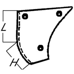 Nóż frezujący prawy 83x58x104mm 3mm pasuje do Hako