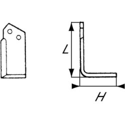 Nóż frezujący lewy 195x120x80mm 8mm pasuje do Sicma