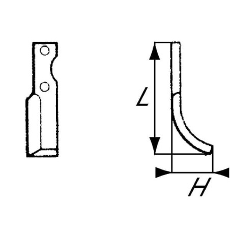 Nóż frezujący prawy 225x68x30mm 5mm pasuje do Honda