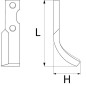 Nóż frezujący lewy 210x50x30mm 6mm pasuje do Gutbrot