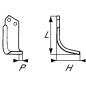 Nóż frezujący lewy 163x92x50mm 6mm pasuje do Ferrari