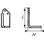 Nóż frezujący lewy 180x135x80mm 7mm pasuje do Howard