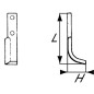 Nóż frezujący lewy 200x62x30mm 6mm pasuje do Honda