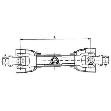 Wał przegubowy PTO 10 L=1010 mm gopart