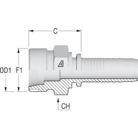 Końcówka DN25-M36x2.0 25S
