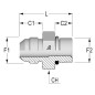 Złącze proste redukcyjne 7/16 JIC x 7/16 UNF