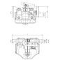 Zaczep transportowy kulowy, 330 mm