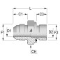 Złącze proste redukcyjne z uszczelką 3/4 JIC x M18x1.5