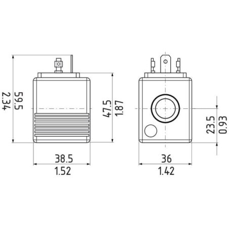 Cewka proporcjonalna M19P-24D-0,55A-DE