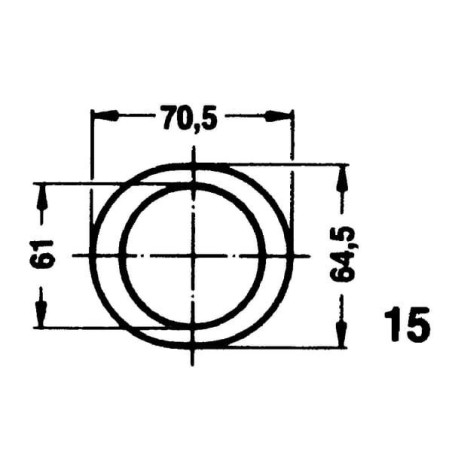 Osłona wału WOM połowa zew. szerokokątna SD15, L=1500 mm Walterscheid