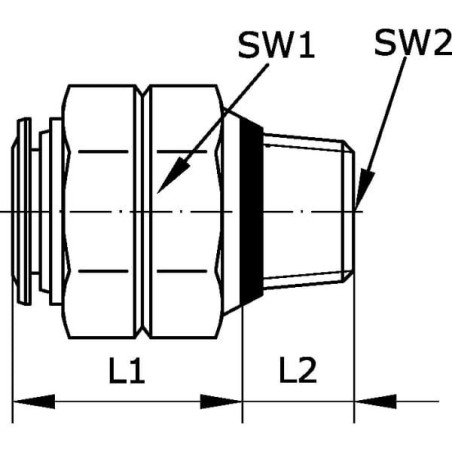 "Szybkozłącze proste gwint zew. stożkowy  8x3/8"""