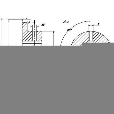 "Koło łańcuchowe pojedyncze 12 zębów 3/4"" łańcuch 12 B-1 otwór 30 mm Kramp"