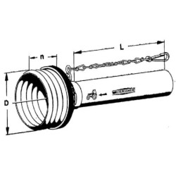 Osłona wału WOM połowa zew. standard Ø 160 mm, L=1500 mm Walterscheid