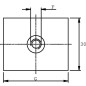 Obejma kpl. podwójna 18x18 mm (25 szt.)