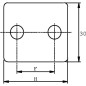 Obejma ciężka kpl. 1x22 mm, PP gr. 2 (1 szt.)