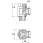 Złącze Banjo M16x1.5 - M18x1.5 10S