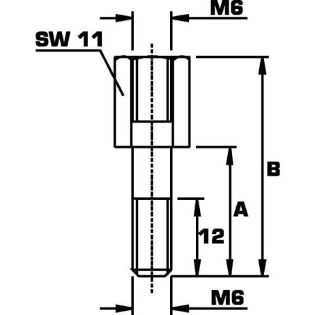 Śruba montażowa RS 95 do obejm rurowych Stauff, M6 x 35 mm