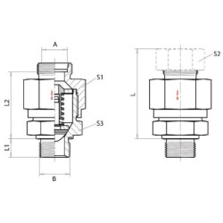 "Zawór zwrotny 15LR 1/2"" 1 bar"