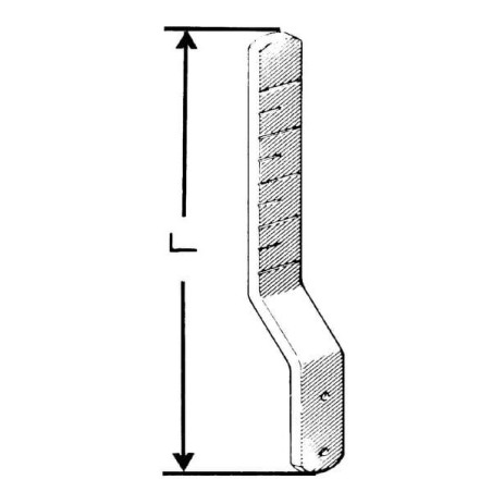 Grządziel opielacza 30x10 mm L-300 mm