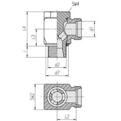 "Złącze Banjo 1/4"" BSP - M14x1.5 8L"