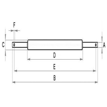 Belka dolna, 28 x 40 x 970 mm