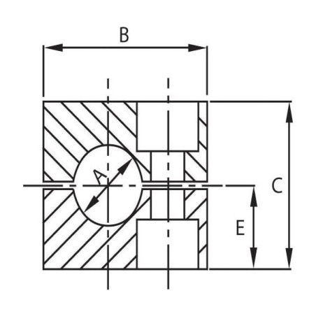 Korpus obejmy 1x8mm, PP gr. 0 (1 szt.)