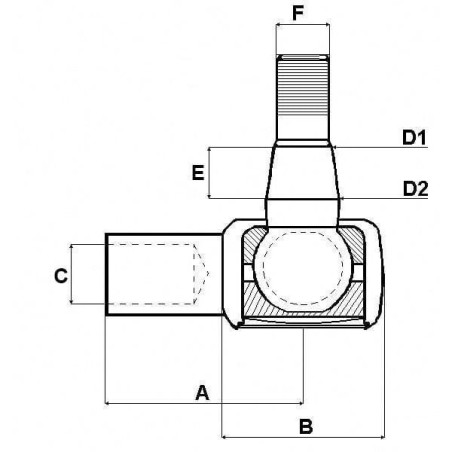 Końcówka drążka kierowniczego 110 mm