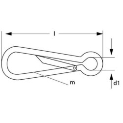 Spinacz łańcucha, L-100 mm