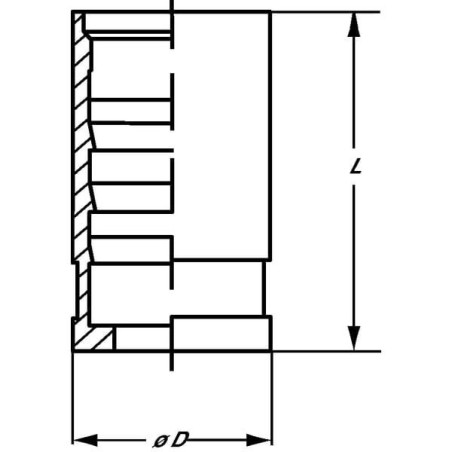 Tuleja Ø18x30mm DN6 stal szlachetna Dicsa