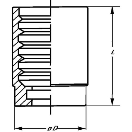 Tuleja Ø23x31mm DN6 stal szlachetna Dicsa