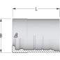 Tuleja Ø69.5x94.1mm DN40 stal / ocynk Alfagomma