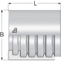 Tuleja Ø45x36.7mm DN25 ocynk Alfagomma