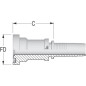 Końcówka węża SFL-NS z kołnierzem 3000, DN50 71.4 mm