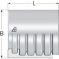 Tuleja Ø23x24.7mm DN8 ocynk Alfagomma